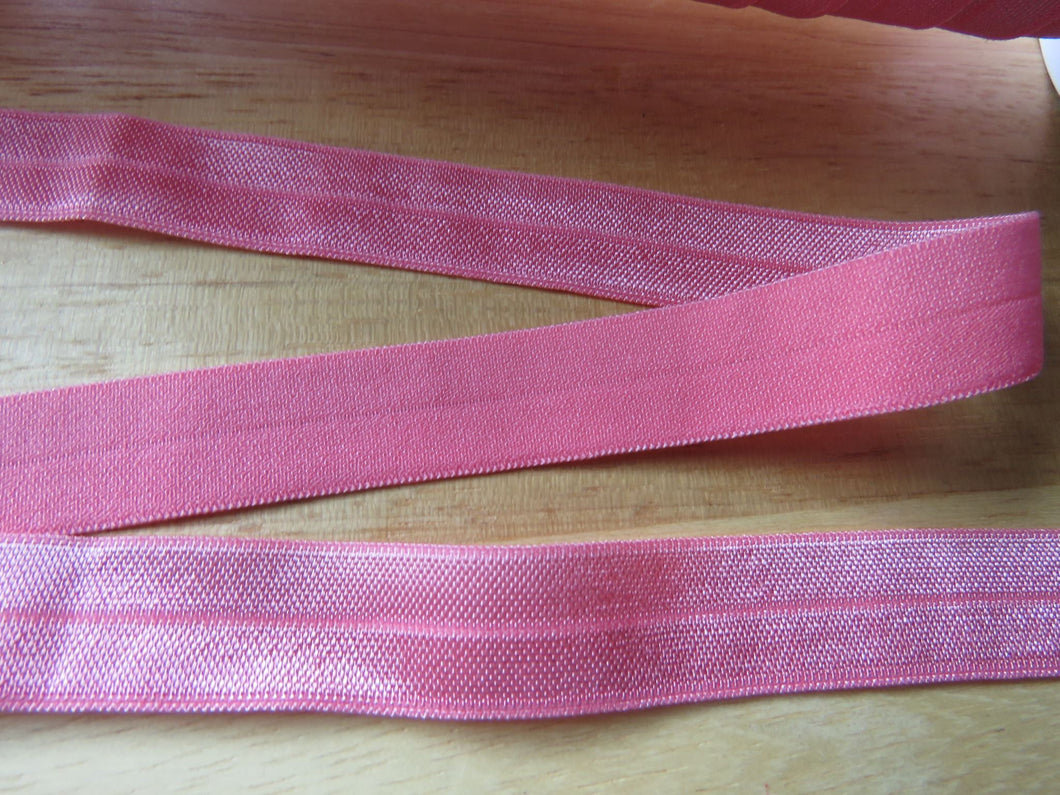 5m 15mm fold over elastic- Watermelon foldover FOE