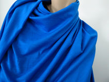 Load image into Gallery viewer, 1m Beaming Blue 100% Merino Jersey Knit 150g