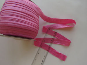 10m Mid Pink 20mm Fold over elastic FOE elastic
