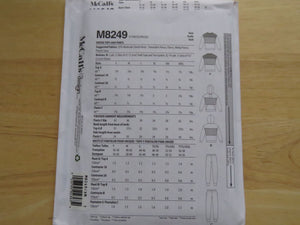 McCalls M8249- Sz S M L Trackpants  hoodie sweatshirt pattern for knits- unisex- Sale 50% off