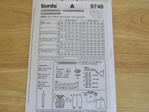 Burda 9748 Hooded jacket, tshirt, shorts, trackpants- use for merino