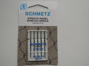 Stretch Needles- Schmetz Size  130/705 Size  90/14- for elastic and very elastic knitwear