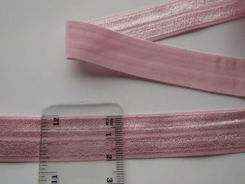 5m Rose Pink 20mm Fold over elastic FOE elastic