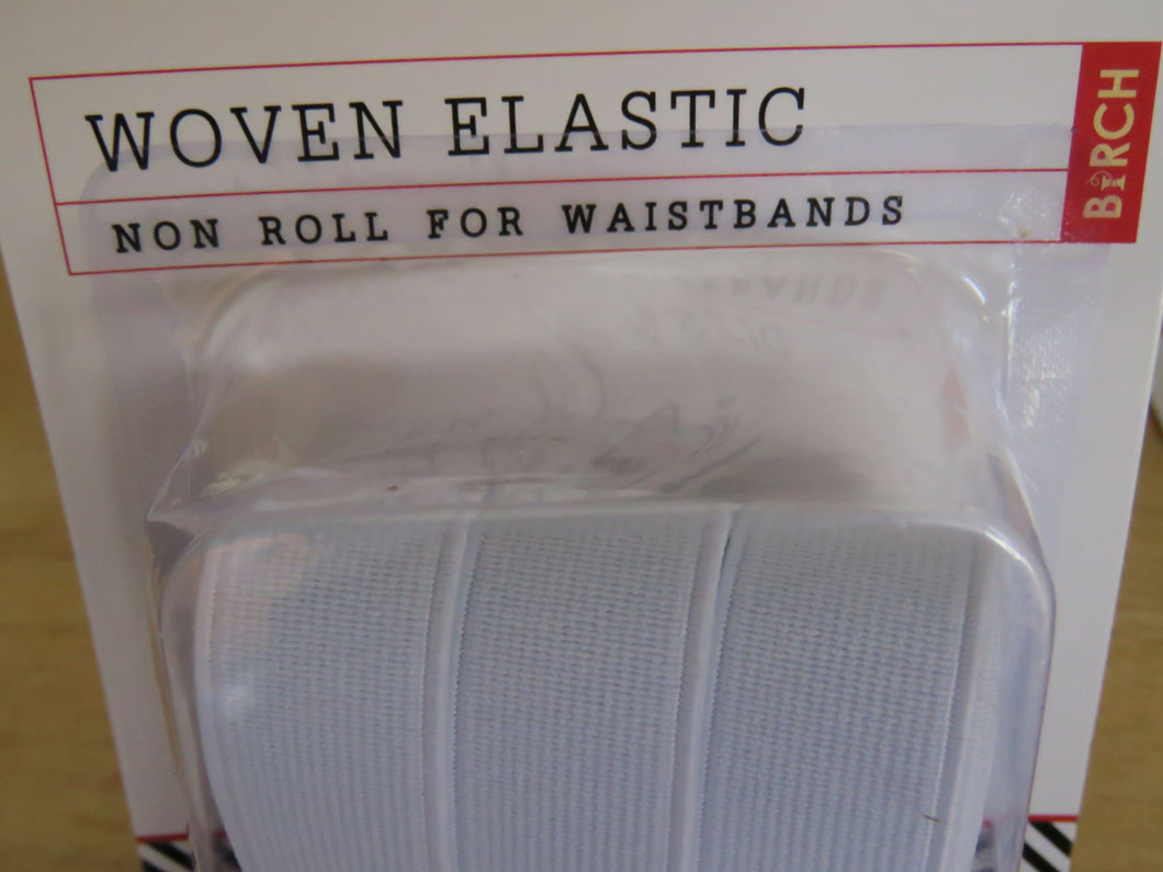 4m x 20mm Non Roll Woven Elastic for Waistbands- Birch