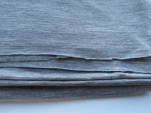 2m Vinter Light Grey Marl 100% merino jersey knit fabric 165g