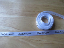 Load image into Gallery viewer, 5 yards Just for You White Satin Ribbon 10mm