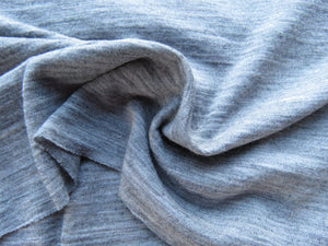 2m Vinter Light Grey Marl 100% merino jersey knit fabric 165g