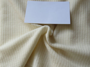 2m Cheshire Cream Textured Rib knit 40% merino 18% cotton 42% nylon 120g