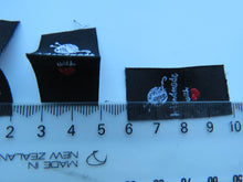 Load image into Gallery viewer, 10 Black Knitting Needles and Wool Handmade with Red heart woven flag labels