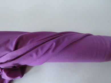 1m Orchid Purple 82% merino 13% nylon 5% elastane jersey knit fabric 150g 150cm- precut as last metre