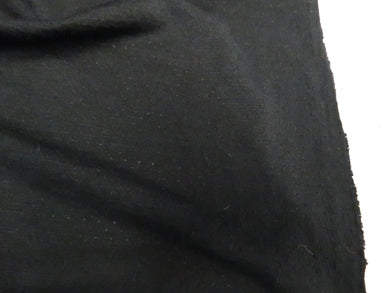 25cm Sambuck Black 54% merino 46% polyester eyelet fabric 140g- precut
