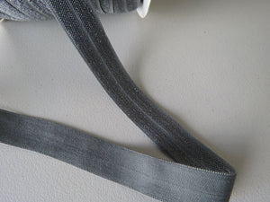5m Mid Grey 15mm wide fold over foldover elastic
