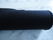 Load image into Gallery viewer, 1m Midnight Blue Black 100% merino jersey knit 165g 150cm- precut as last metre piece left.