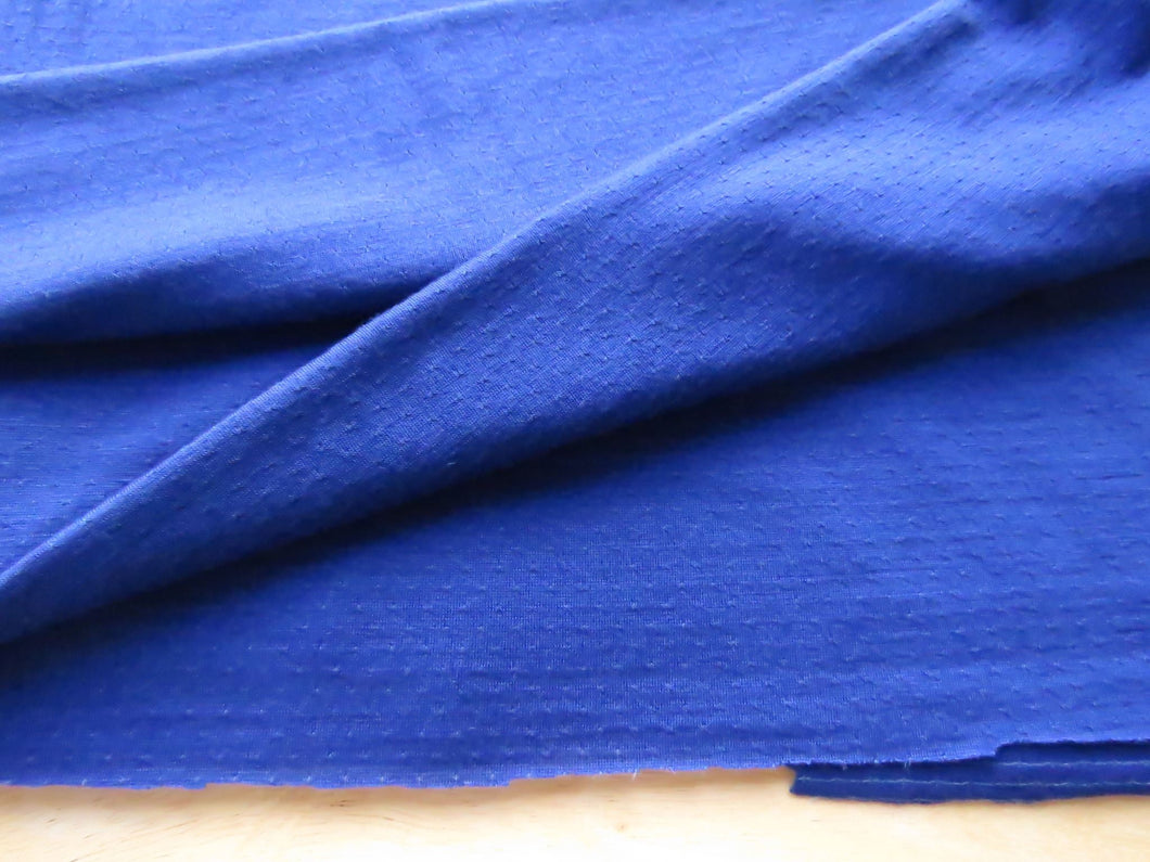 1m Daring Blue 51% merino 34% tencel 15% nylon eyelet fabric 145g