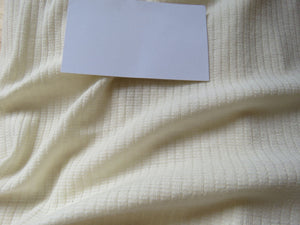 1m Cheshire Cream Textured Rib knit 40% merino 18% cotton 42% nylon 120g