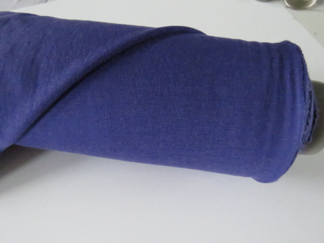 1.5m Racing Purple 195g 100% merino wool jersey knit-precut length