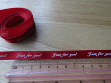 Load image into Gallery viewer, 5 yards Just for You Red Satin Ribbon 10mm