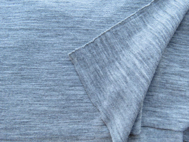 2m Vinter Light Grey Marl 100% merino jersey knit fabric 165g 150cm wide