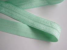 Load image into Gallery viewer, 1m Pastel green 15mm foldover elastic fold over FOE 15mm