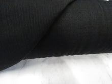 Load image into Gallery viewer, 1.7m Sambuck Black 54% merino 46% polyester eyelet fabric 140g- precut