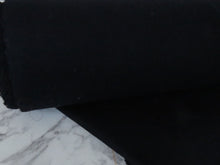 Load image into Gallery viewer, 1m Carbon Black 80% Cashmere Wool and 20% viscose coat fabric