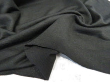 Load image into Gallery viewer, 1.5m Sambuck Black 54% merino 46% polyester eyelet fabric 140g