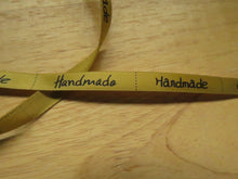 Load image into Gallery viewer, 1m Gold Handmade Labels Satin Ribbon 50 x 10mm