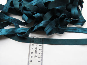 5m Mallard teal 15mm  foldover elastic fold over FOE 15mm
