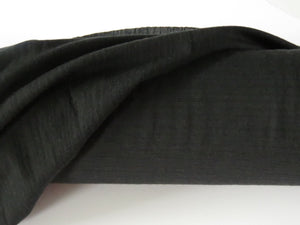 1.5m Lava Black 50% merino 50% polyester 145g Jersey knit- precut pieces only