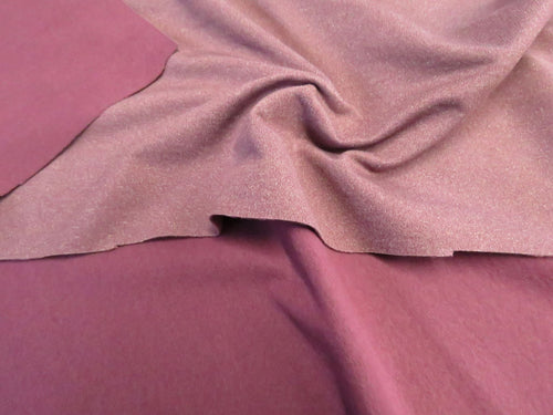 SALE 37.5% off- Save $15 on this piece of 2m Emeline Plum 38% merino 54% polyester 8% elastane brushed sweatshirting 285g