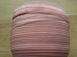 1m Light Peach 15mm  foldover elastic fold over FOE 15mm