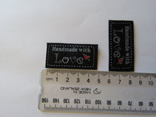 Load image into Gallery viewer, 10 Black Handmade with Love Labels