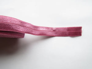 4.65m Victorian Rose Pink 15mm  foldover elastic fold over FOE 15mm