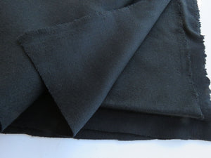 1m Carbon Black 80% Cashmere Wool and 20% viscose coat fabric