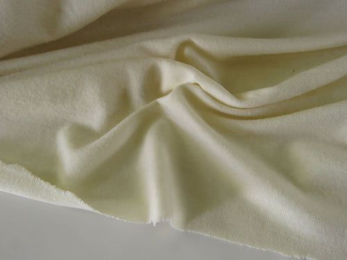 1.2m Yorkshire Cream 200g 100% merino wool jersey knit- precut length