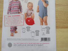 Load image into Gallery viewer, Burda 9384 Baby Toddler Sleepsuit Bodysuit Jumpsuit Onesie use our merino fabric