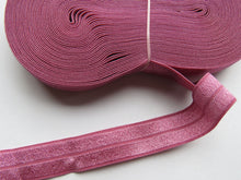 Load image into Gallery viewer, 4.65m Victorian Rose Pink 15mm  foldover elastic fold over FOE 15mm