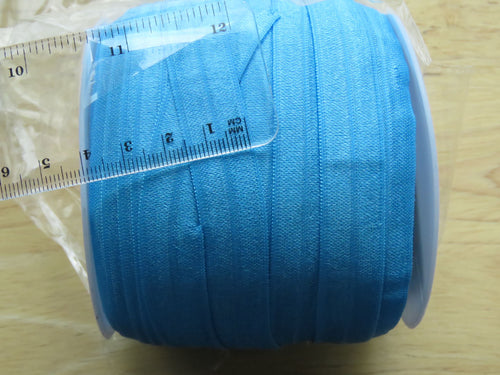 5m Island Blue Fold over elastic 15mm foldover FOE