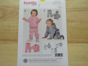 Burda Kids 9349- Baby toddler leggings ,hoodie pattern- use our merino