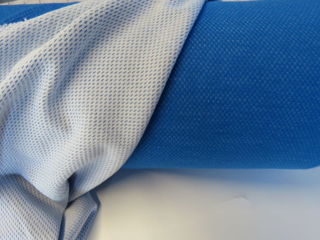 1m Ranburn Blue 56% Merino 44% Polypropylene Sports Fabric 215g