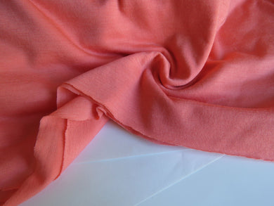 1.5m Mango Peach 87% merino 13% nylon corespun merino 150g 165cm- precut
