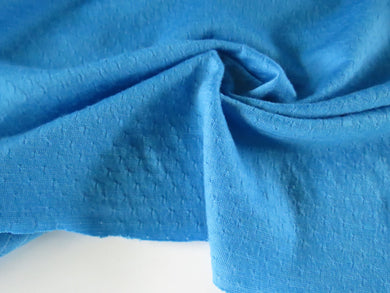 1m Beacon Blue eyelet  86% New Zealand Merino 16% core spun nylon 150g- precut as last metre piece