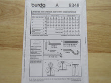 Load image into Gallery viewer, Burda Kids 9349- Baby toddler leggings ,hoodie pattern- use our merino