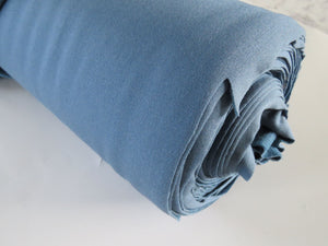2m Temple Blue 38% Merino 46% Polyester 16% elastane 250g sweatshirt fabric- precut 2m piece