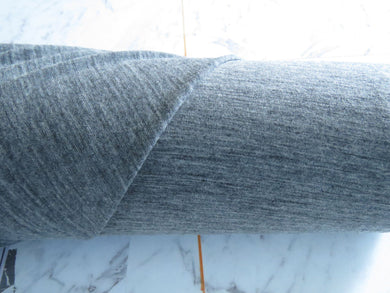 1m Greekstone Grey Marl 100% merino jersey knit 165g 150cm- precut 1m