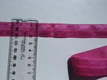 Load image into Gallery viewer, 1m Raspberry Rose Pink 20mm Fold over elastic FOE Foldover elastic