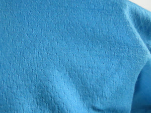 1m Beacon Blue eyelet  86% New Zealand Merino 16% core spun nylon 150g- precut as last metre piece