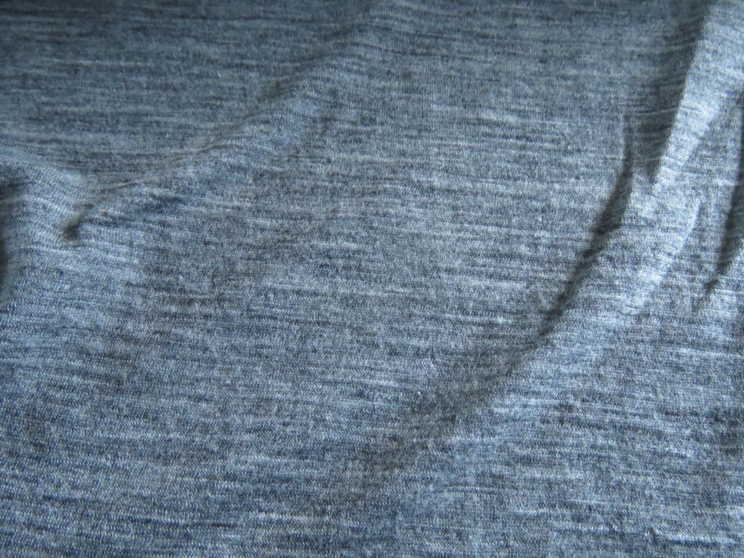 1.5m Greekstone Grey Marl 100% merino jersey knit 165g 150cm