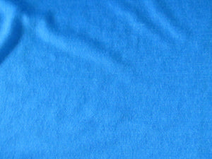 1.5m Whirlwind Blue 85% merino 15% corespun nylon 120g jersey knit -lightweight- precut