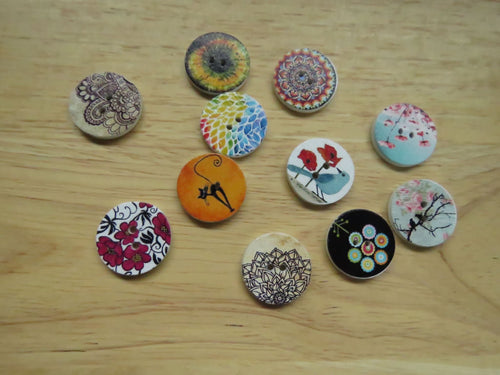 11 x Mixed set 20mm buttons-set as shown in photos